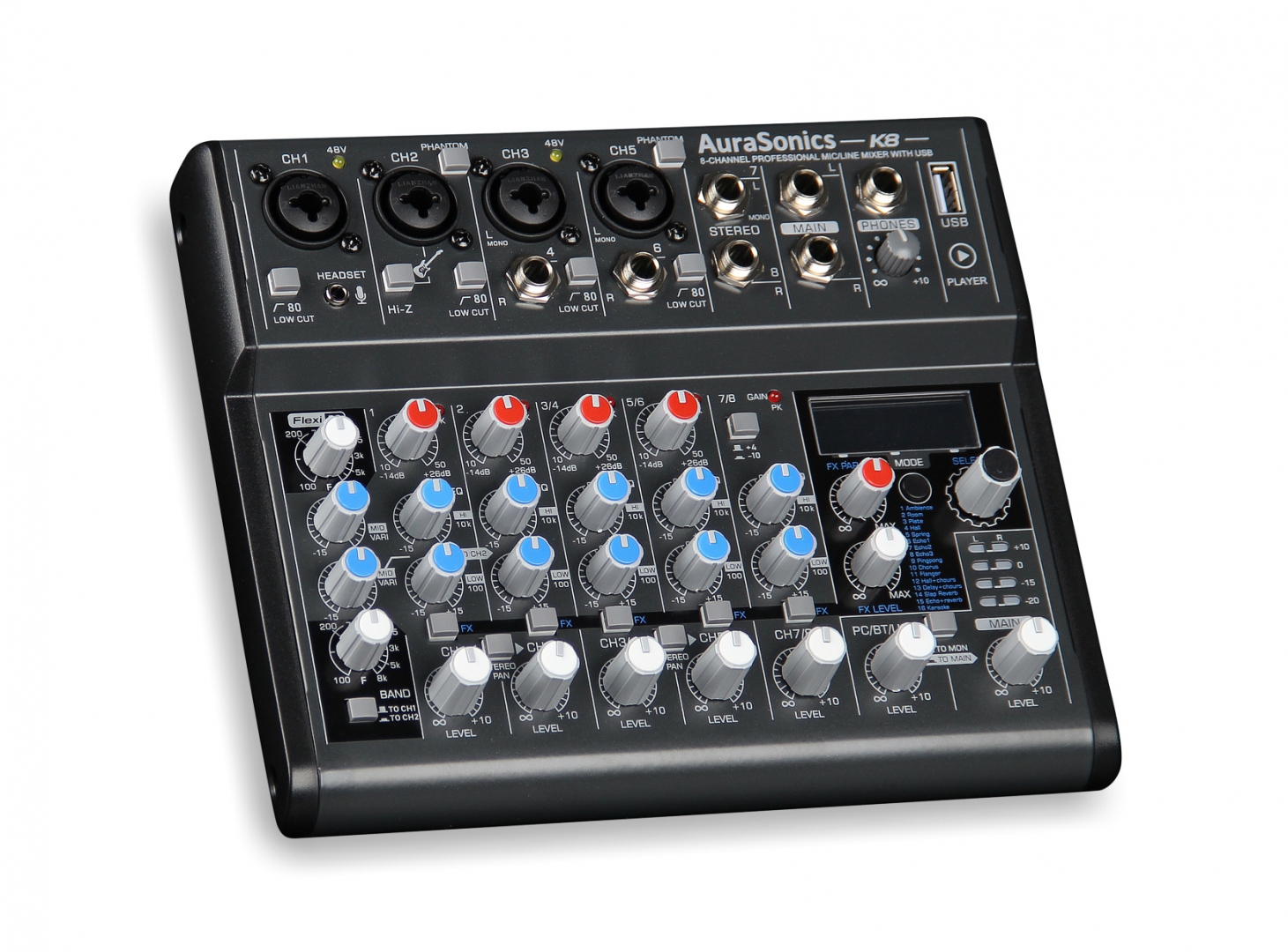 AuraSonics K8 компактный микшерный пульт в Нижнекамске