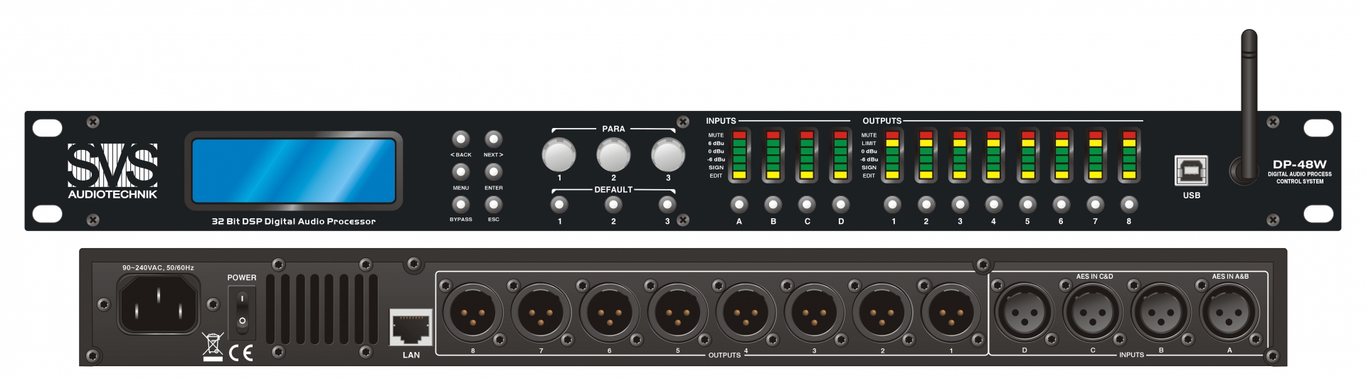 SVS Audiotechnik DP-48W Цифровой процессор: 4 входа 8 выходов в Нижнекамске