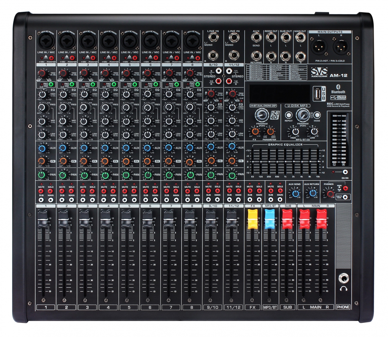 SVS Audiotechnik mixers AM-12 Микшерный пульт аналоговый, 12-канальный в Нижнекамске