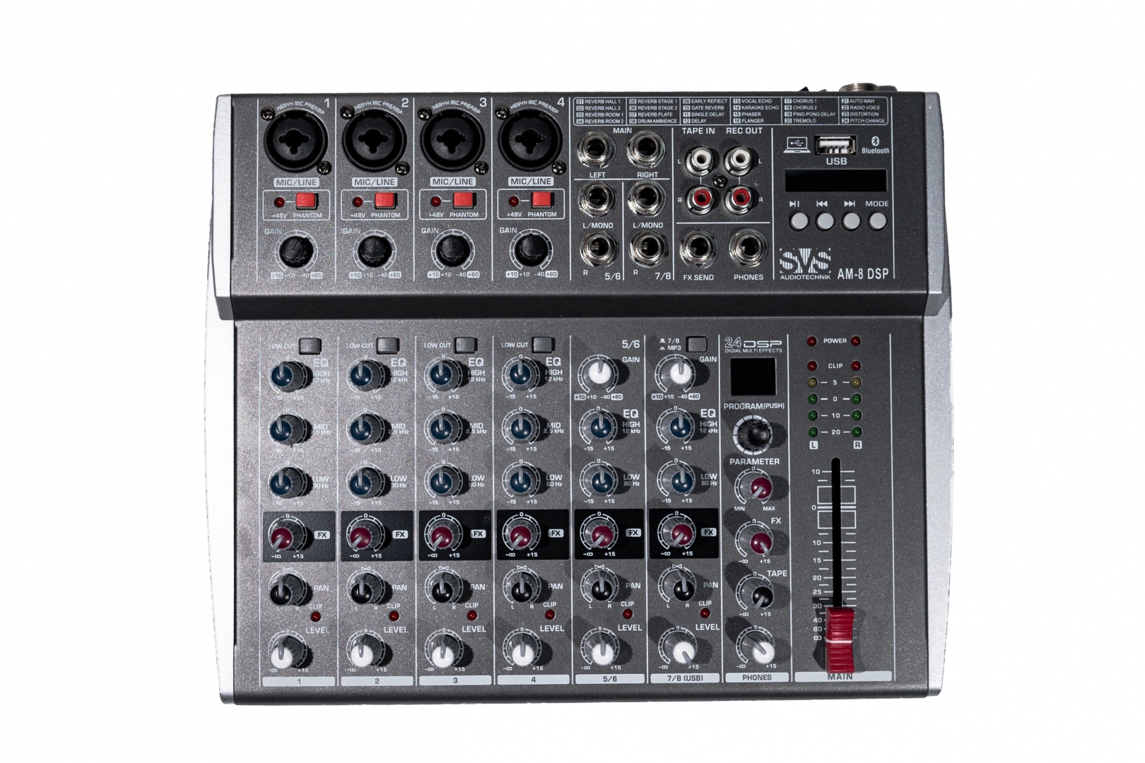 SVS Audiotechnik mixers AM-8 DSP Микшерный пульт аналоговый, 8-канальный в Нижнекамске