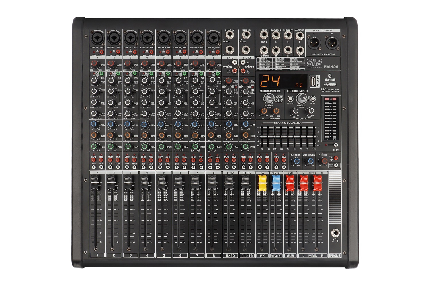 SVS Audiotechnik mixers PM-12A Активный аналоговый микшерный пульт, 12-канальный в Нижнекамске
